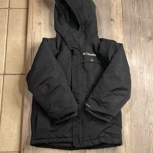 Boys Columbia Winter Coat, Black, Size XXS (4/5)